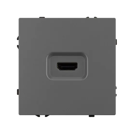 Фото #4 товара ARL NOBE Розетка HDMI софт-тач серый базальт SCT-MHD1-SFPL-GR (Arlight, -)