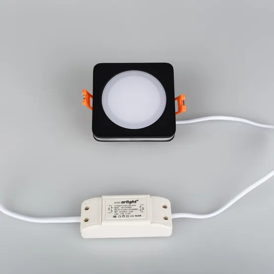 Фото #3 товара Светодиодная панель LTD-80x80SOL-BK-5W Warm White (Arlight, IP44 Пластик, 3 года)