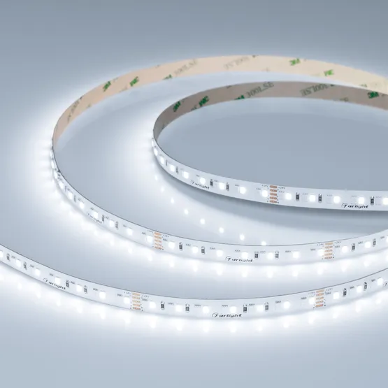 Фото #5 товара Светодиодная лента RT-A168-10mm 24V RGBW-White (20 W/m, IP20, 5m) (Arlight, высок.эфф.150 лм/Вт)