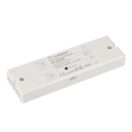 Фото #2 товара Контроллер SR-2839MIX White (12-24V, 2x5A, ПДУ) (Arlight, IP20 Пластик, 1 год)