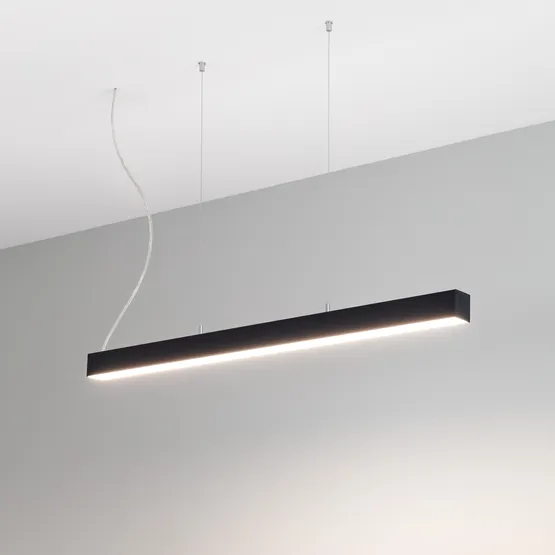 Фото #2 товара Профиль SL-LINE-5050-LW-2000 ANOD BLACK (Arlight, Алюминий)