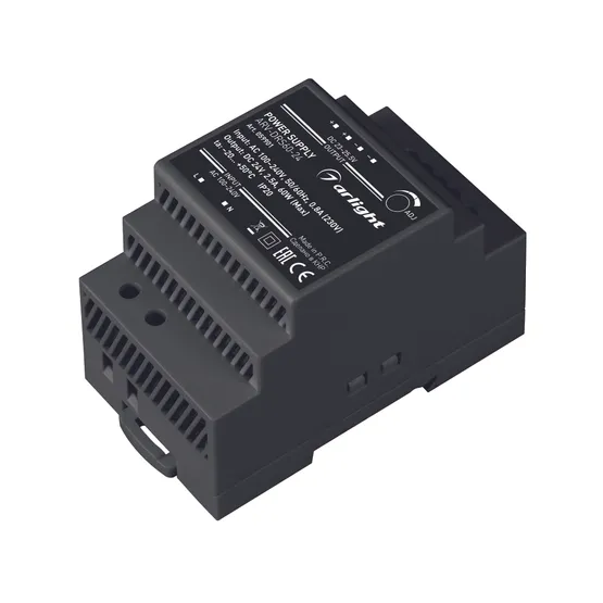 Фото #1 товара Блок питания ARV-DRS-60-24 (24V, 2.5A, 60W) (Arlight, IP20 DIN-рейка 5 лет)