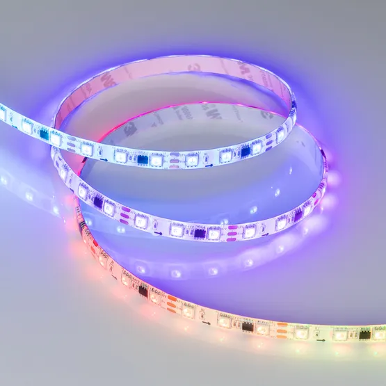 Фото #3 товара Светодиодная лента герметичная SPI-SE-B60-10mm 12V RGB-PX3 (14.4 W/m, IP65, 5060, 5m) (Arlight, бегущий огонь)