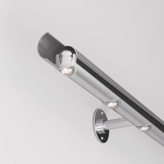 Фото #5 товара Светильник ALT-LODESTAR-HANDRAIL-R27-1.5W Warm3000 (GR, 70 deg, 12-24V) (Arlight, IP67 Металл, 3 года)
