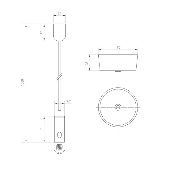 Фото #3 товара Светильник ALT-LINEAIR-FLAT-UPDOWN-DIM-S2094-600-25W Warm3000 (BK, 100 deg, 230V) (Arlight, IP20 Металл, 3 года)
