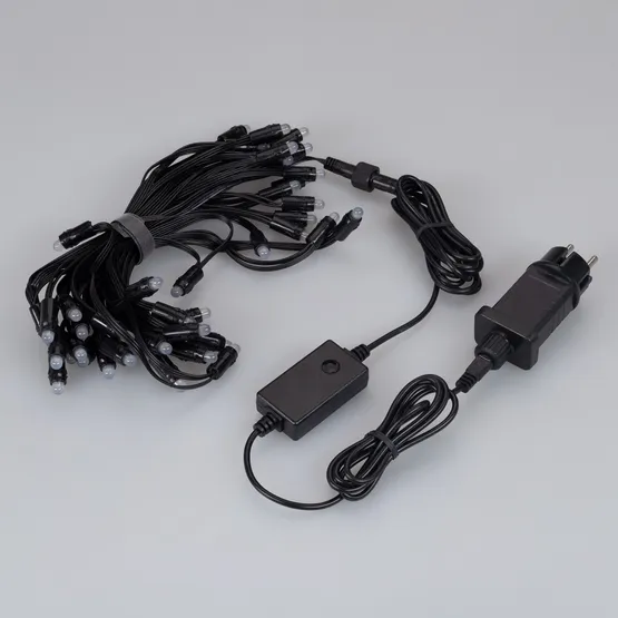Фото #4 товара Светодиодная гирлянда Нить Смарт ARD-MOOD-CLASSIC-10000-BLACK-48LED RGBY-SPI (230V, 8W, Tuya Wi-Fi) (Ardecoled, IP65)