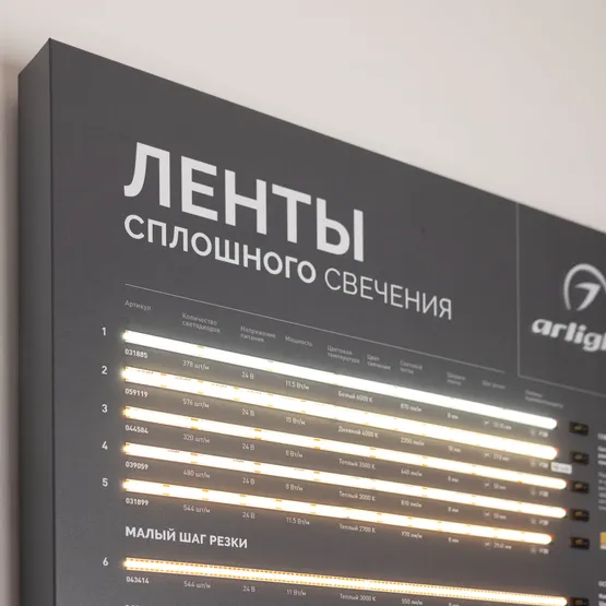 Фото #5 товара Стенд Ленты ARL-COB-01-830х600mm (230V) (Arlight, -)