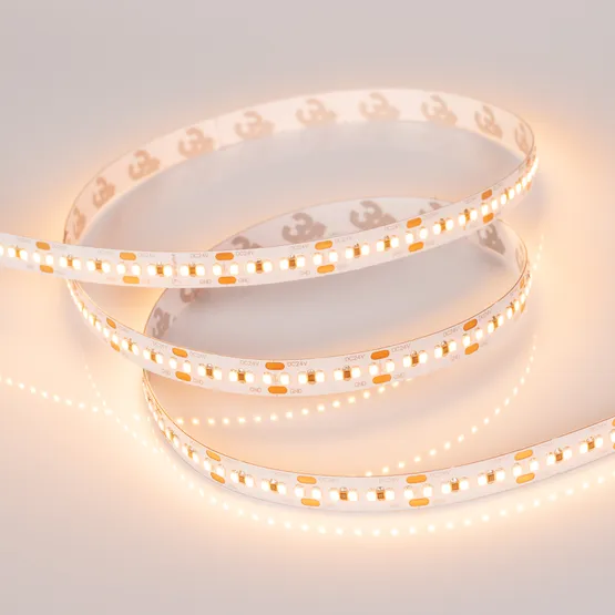 Фото #3 товара Светодиодная лента MICROLED-M300-8mm 24V Warm3000 (8 W/m, IP20, 2216, 5m) (Arlight, Открытый)