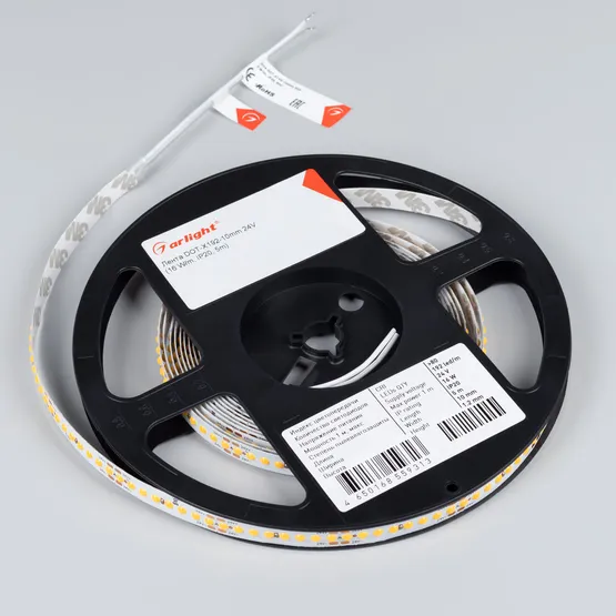 Фото #3 товара Светодиодная лента DOT-X192-10mm 24V Day4000 (16 W/m, IP20, 5m) (Arlight, Открытый)