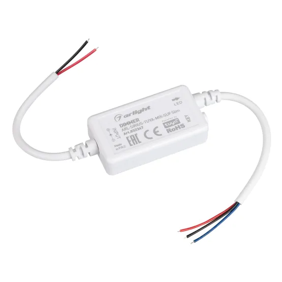 Фото #1 товара Диммер ARL-SIRIUS-TUYA-MIX-SUF Slim (12-24V, 2x3A, 2.4G) (Arlight, Контроллер)