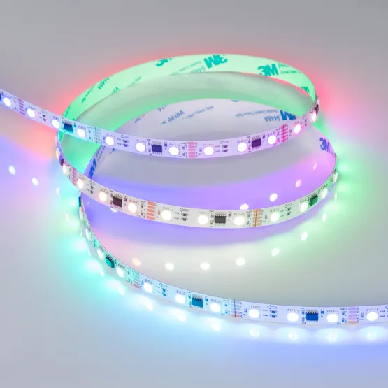 Фото #2 товара Светодиодная лента DMX-B60-10mm 12V RGB-PX3 (14 W/m, IP20, 5060, 5m) (Arlight, -)