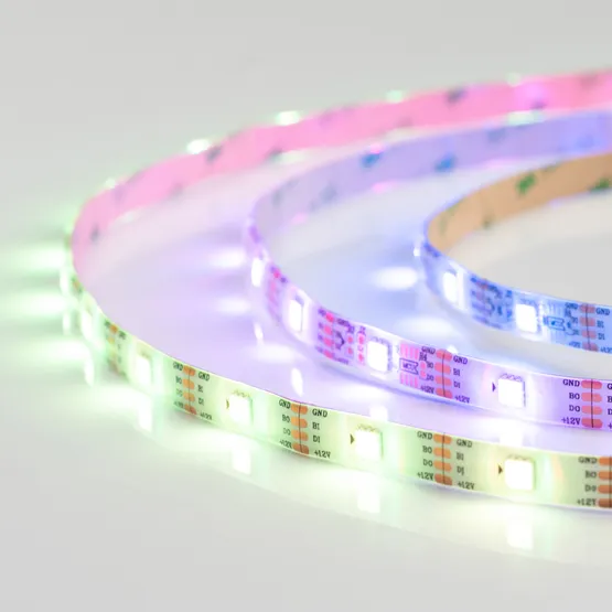 Фото #5 товара Светодиодная лента SPI-5000SE-RAM-5060-30 12V Cx1 RGB-Auto (10mm, 4.8W/m, IP65) (Arlight, Закрытый, IP65)