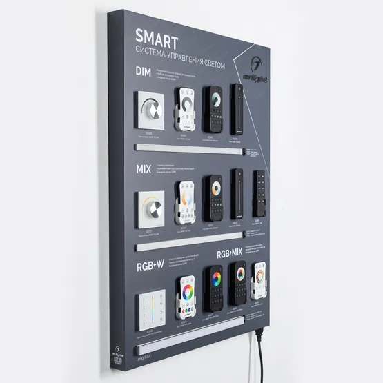 Фото #6 товара Стенд Системы Управления SMART 830x600mm (DB 3мм, пленка, лого) (Arlight, -)