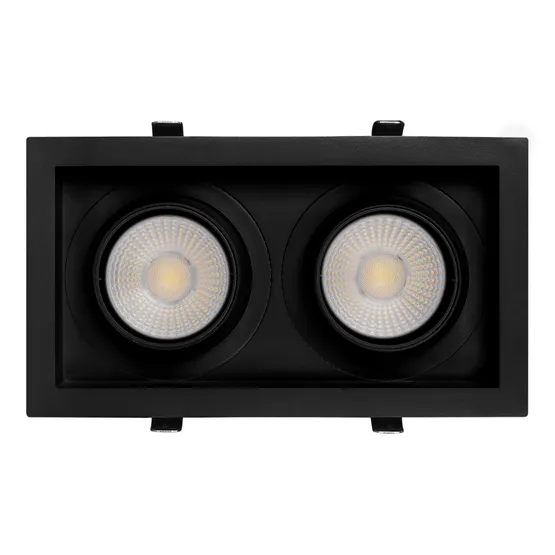 Фото #4 товара Светильник MS-VORTEX-BUILT-S250x140-2x30W Day4000 (BK-BK, 50 deg, 230V) (Arlight, IP20 Металл, 5 лет)