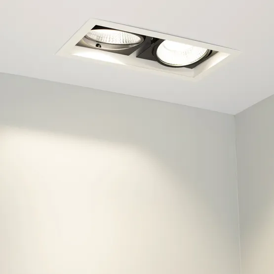 Фото #6 товара Светильник CL-KARDAN-S283x152-2x25W White6000 (WH-BK, 30 deg) (Arlight, IP20 Металл, 3 года)