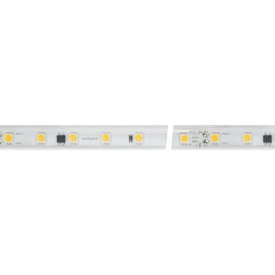 Фото #4 товара Светодиодная лента герметичная ARL-PV-B54-15.5mm 230V White6000 (8 W/m, IP65, 5060, 50m) (Arlight, 8 Вт/м, IP65)