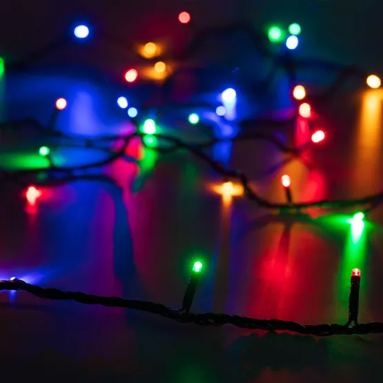 Фото #1 товара Светодиодная гирлянда ARD-STRING-HOME-5000-GREEN-50LED-LIVE RGB (230V, 3.5W) (Ardecoled, IP20)