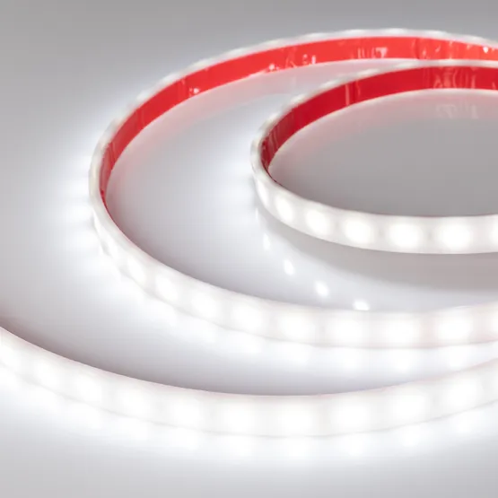 Фото #4 товара Светодиодная лента RTW 2-5000PW 12V White6000 2x (5060, 300 LED, LUX) (Arlight, 14.4 Вт/м, IP66)