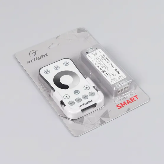 Фото #3 товара Диммер SMART-DIM-SET-RING (12-24V, 1x8A, ПДУ 2.4G) (Arlight, IP20 Пластик, 5 лет)