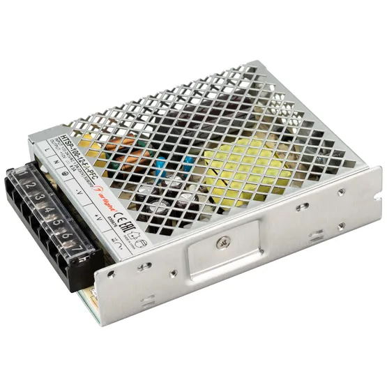 Фото #1 товара Блок питания HTSP-100-12-FA-PFC (12V, 8.5A, 100W) (Arlight, IP20 Сетка, 3 года)