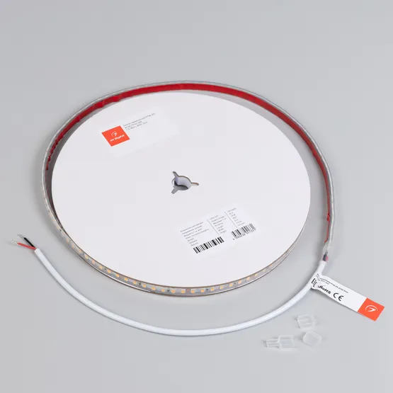 Фото #3 товара Светодиодная лента герметичная RTW-PS-A140-7mm 24V Warm3000 (10 W/m, IP67, 5m) (Arlight, CRI>90)