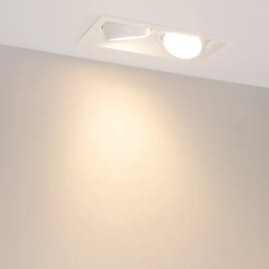 Фото #5 товара Светильник MS-VORTEX-BUILT-S250x140-2x30W Warm3000 (WH-WH, 50 deg, 230V) (Arlight, IP20 Металл, 5 лет)