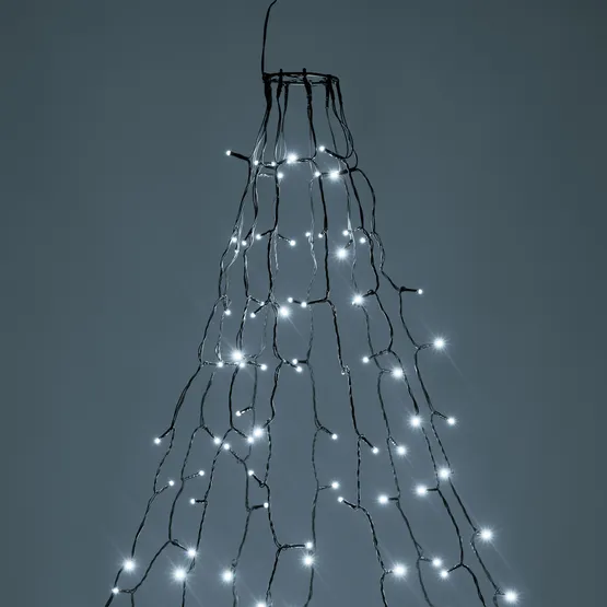 Фото #1 товара Светодиодная гирлянда Лучи Смарт ARD-GALA-CLASSIC-1500-BLACK-150LED White (230V, 4.7W, Tuya Wi-Fi) (Ardecoled, IP65)