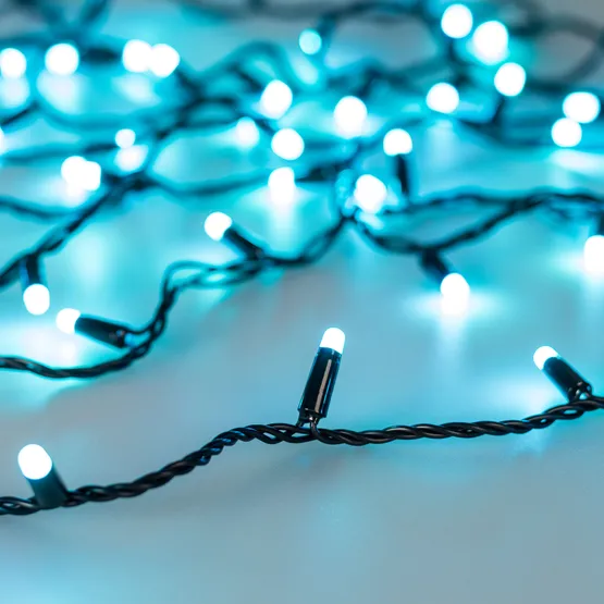 Фото #8 товара Светодиодная гирлянда ARD-STRING-CLASSIC-10000-BLACK-100LED-MILK-SYNC RGB (230V, 6.5W) (Ardecoled, IP65)