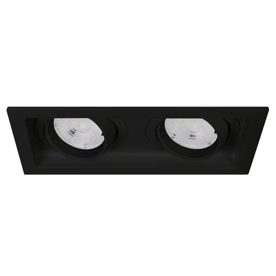 Фото #1 товара Светильник MS-VORTEX-BUILT-S170x90-2x12W Day4000 (BK-BK, 20 deg, 230V) (Arlight, IP20 Металл, 5 лет)