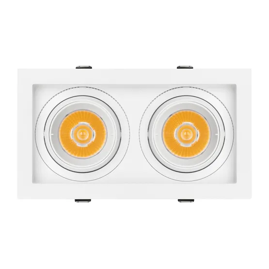 Фото #4 товара Светильник MS-VORTEX-BUILT-S210x117-2x20W Day4000 (WH-WH, 20 deg, 230V) (Arlight, IP20 Металл, 5 лет)