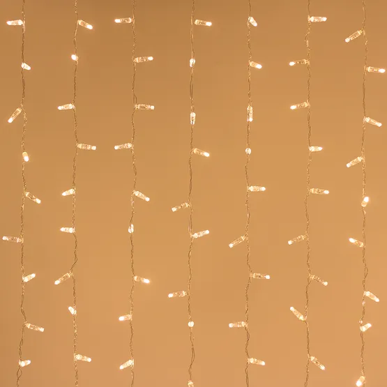 Фото #1 товара Светодиодная гирлянда ARD-CURTAIN-CLASSIC-2000x9000-CLEAR-2200LED Warm (230V, 120W) (Ardecoled, IP65)