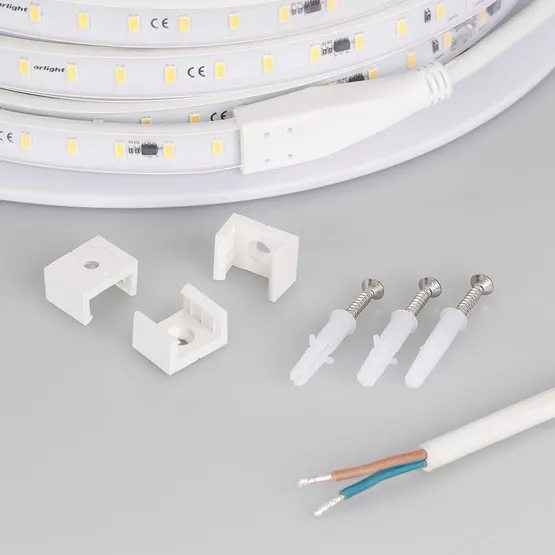 Фото #4 товара Светодиодная лента ARL-50000PC-220V White6000 (3056, 72 LED/m, IP65) (Arlight, 14 Вт/м, IP65)