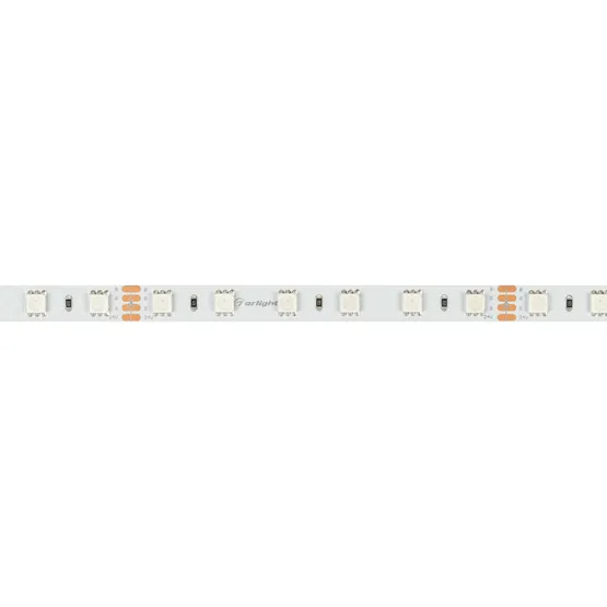 Фото #4 товара Светодиодная лента RT-B60-10mm 24V RGB (14.4 W/m, IP20, 5060, 5m) (Arlight, Открытый)