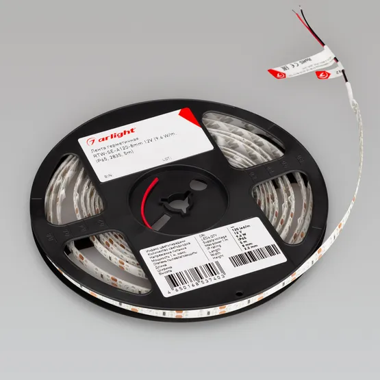 Фото #4 товара Светодиодная лента RTW 2-5000SE 12V Blue 2x (3528, 600 LED,LUX) (Arlight, 9.6 Вт/м, IP65)