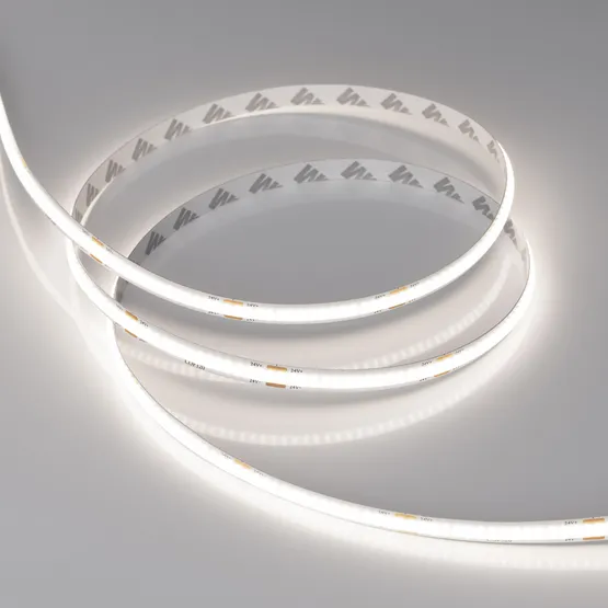 Фото #4 товара Светодиодная лента COB-X320-8mm 24V White6000 (8 W/m, IP20, 5m) (Arlight, -)