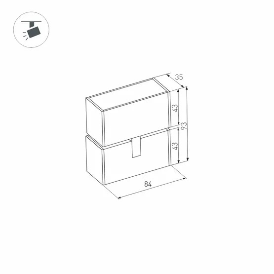 Фото #4 товара Светильник MAG-LASER-FOLD-45-S84-3W Warm3000 (BK, 15 deg, 24V) (Arlight, IP20 Металл, 3 года)