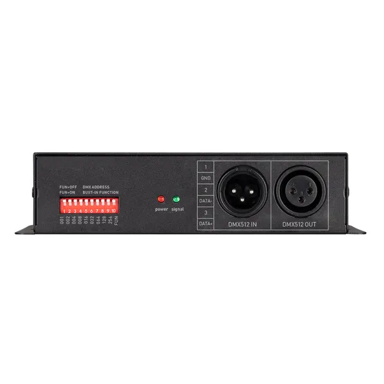Фото #4 товара Декодер ARL-7022-DMX (12-24V, 3x8A, DMX512, XLR3) (Arlight, IP20 Металл, 3 года)