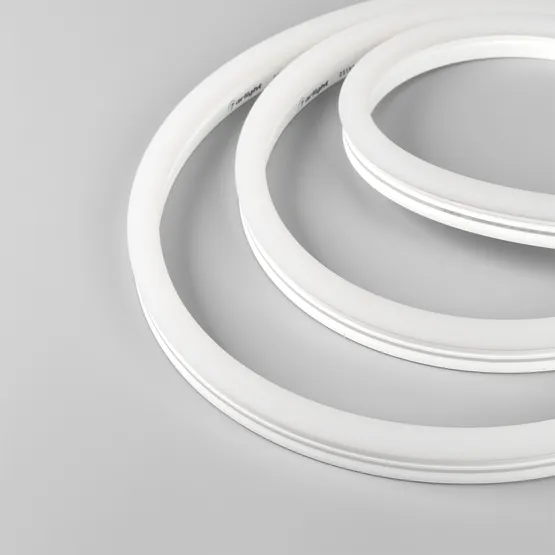 Фото #3 товара Светодиодная лента герметичная MOONLIGHT-SIDE-X336-12x24mm 230V Warm2400 (11 W/m, IP65, 50m, wire x1) (Arlight, Грибовидная форма)