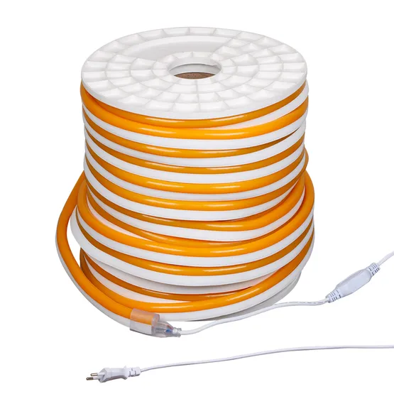 Фото #3 товара Гибкий неон ARL-CF2835-Classic-220V Yellow (26x15mm) (Arlight, 8 Вт/м, IP65)