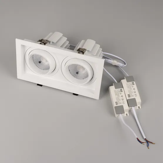 Фото #6 товара Светильник MS-VORTEX-BUILT-S250x140-2x30W Warm3000 (WH-WH, 50 deg, 230V) (Arlight, IP20 Металл, 5 лет)
