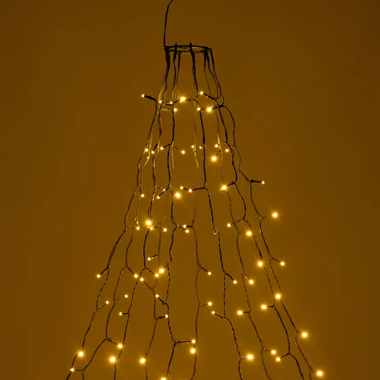 Фото #1 товара Светодиодная гирлянда Лучи Смарт ARD-GALA-CLASSIC-1500-BLACK-150LED Warm (230V, 4.7W, Tuya Wi-Fi) (Ardecoled, IP65)