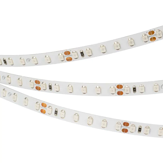 Фото #1 товара Светодиодная лента RT 2-5000 24V Yellow 2x (3528, 600 LED, LUX) (Arlight, 9.6 Вт/м, IP20)