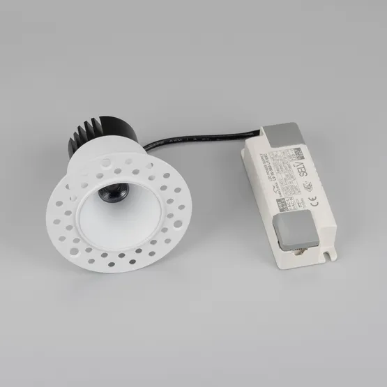 Фото #4 товара Светильник MS-INVISIO-TRIMLESS-R55-15W Warm3000 (WH-WH, 36 deg, 230V) (Arlight, IP54 Металл, 5 лет)