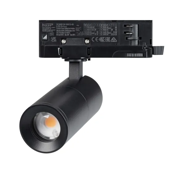 Фото #1 товара Светильник LGD-ARTEMIS-TRACK-4TR-R55-12W Warm2700 (BK, 8-80 deg, 230V, DALI) (Arlight, IP20 Металл, 5 лет)
