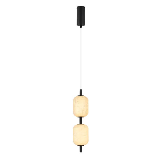 Фото #1 товара Светильник SP-CARAMELA-HANG-R120-7W Warm2700 (BK, 300 deg, 230V) (Arlight, IP20 Натуральный шелк, 3 года)