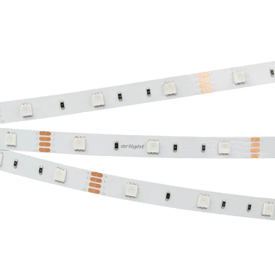 Фото #4 товара Светодиодная лента RT-B30-10mm 12V RGB (7.2 W/m, IP20, 5060, 5m) (Arlight, Открытый)