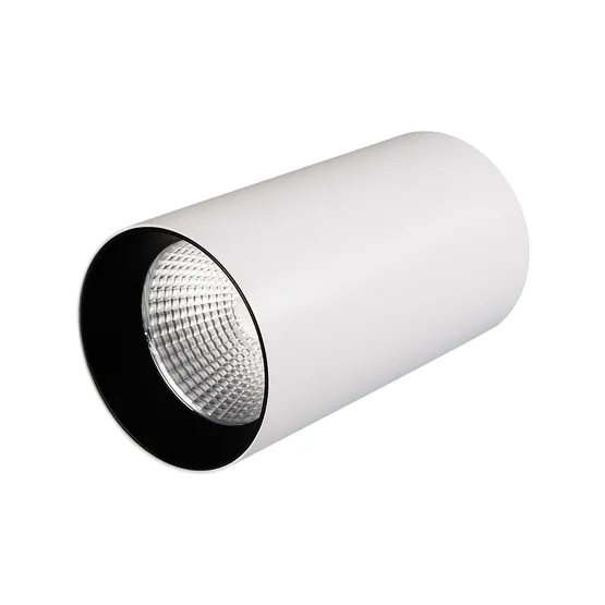 Фото #1 товара Светильник SP-POLO-SURFACE-R85-15W White5000 (WH-BK, 40 deg) (Arlight, IP20 Металл, 3 года)