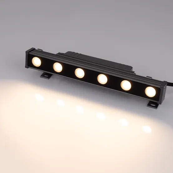 Фото #3 товара Линейный прожектор AR-LINE-300-6W Warm3000 (GR, 15 deg, 230V) (Arlight, IP65 Металл, 3 года)