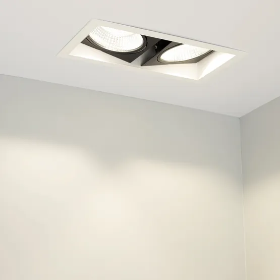 Фото #3 товара Светильник CL-KARDAN-S283x152-2x25W White6000 (WH-BK, 30 deg) (Arlight, IP20 Металл, 3 года)