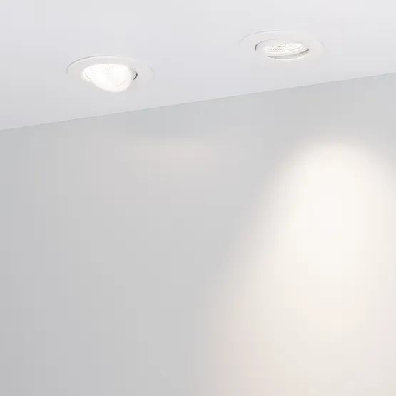 Фото #5 товара Светильник LTD-POLAR-TURN-R90-7W Day4000 (WH, 36 deg, 230V) (Arlight, IP20 Пластик, 3 года)